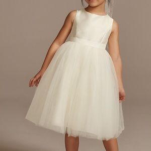 David’s Bridal Tuille Flower Girl Dress